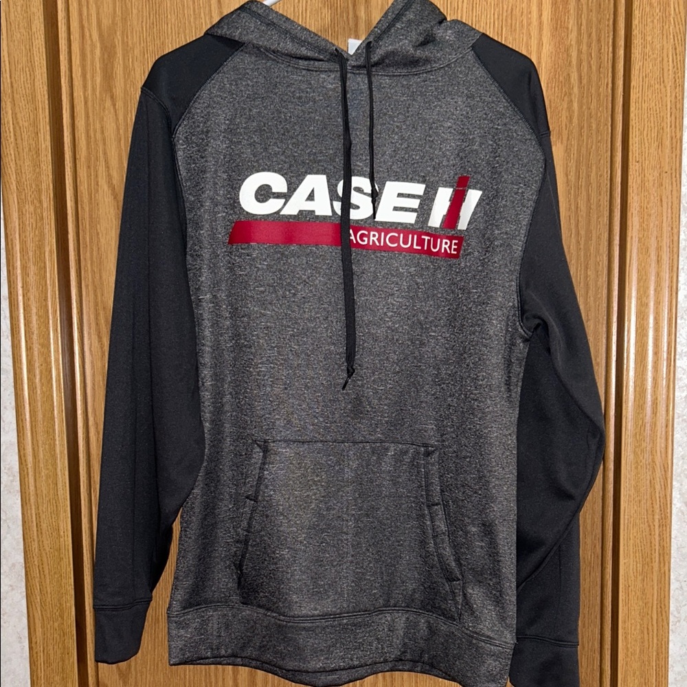 Case IH Men's Charcoal and Black Hoodie